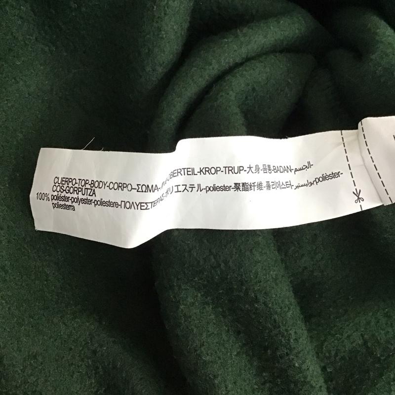 ザラ ZARA トレーナー 長袖 長袖スウェット フリースジャケット プルオーバー スタンドカラー S 無地 緑 / グリーン / メンズ USED 古着 中古 10130635