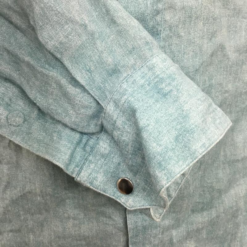 アルマーニコレッツォーニ ARMANI COLLEZIONI シャツ、ブラウス 長袖 長袖シャツ カラーシャツ ボタンダウンシャツ 長袖カットソー XL 無地 青 / ブルー /  メンズ USED 古着 中古 10110042