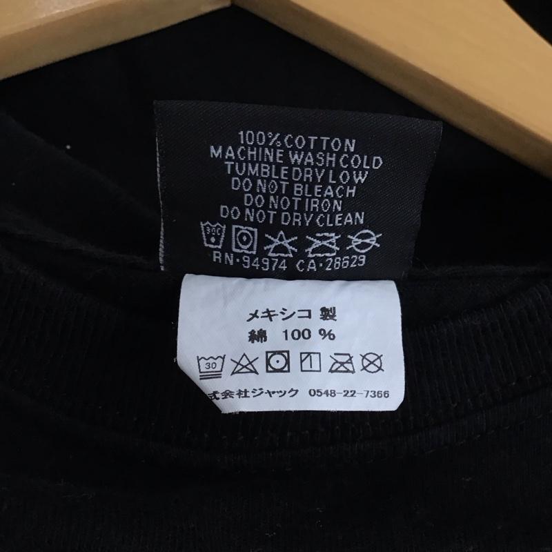 ステューシー STUSSY Tシャツ 半袖 半袖カットソー プリントTシャツ クルーネックカットソー S ロゴ、文字 黒 / ブラック / メンズ USED 古着 中古 10150589