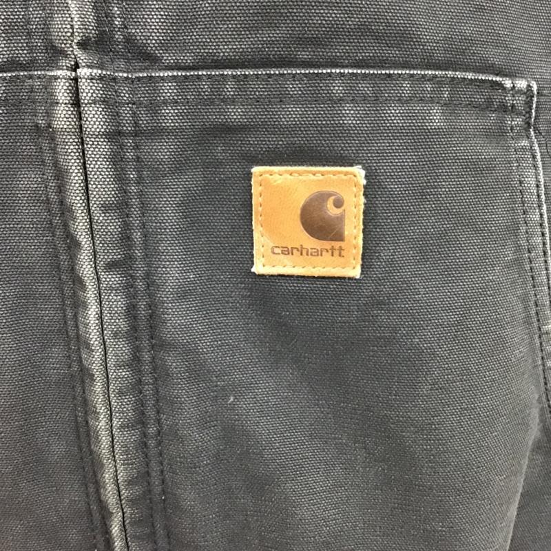 カーハート Carhartt ジャケット、上着 ジャンパー、ブルゾン ジップアップジャケット ジャンパー アウター パーカー XXL ロゴ、文字 黒 / ブラック / メンズ USED 古着 中古 10105608