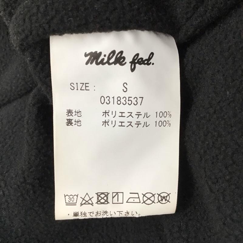 ミルクフェド MILKFED. ジャケット、上着 ジャケット、ブレザー 03183537 LOGO TAPE LONG JACKET S ロゴ、文字 黒 / ブラック / レディース USED 古着 中古 10116960