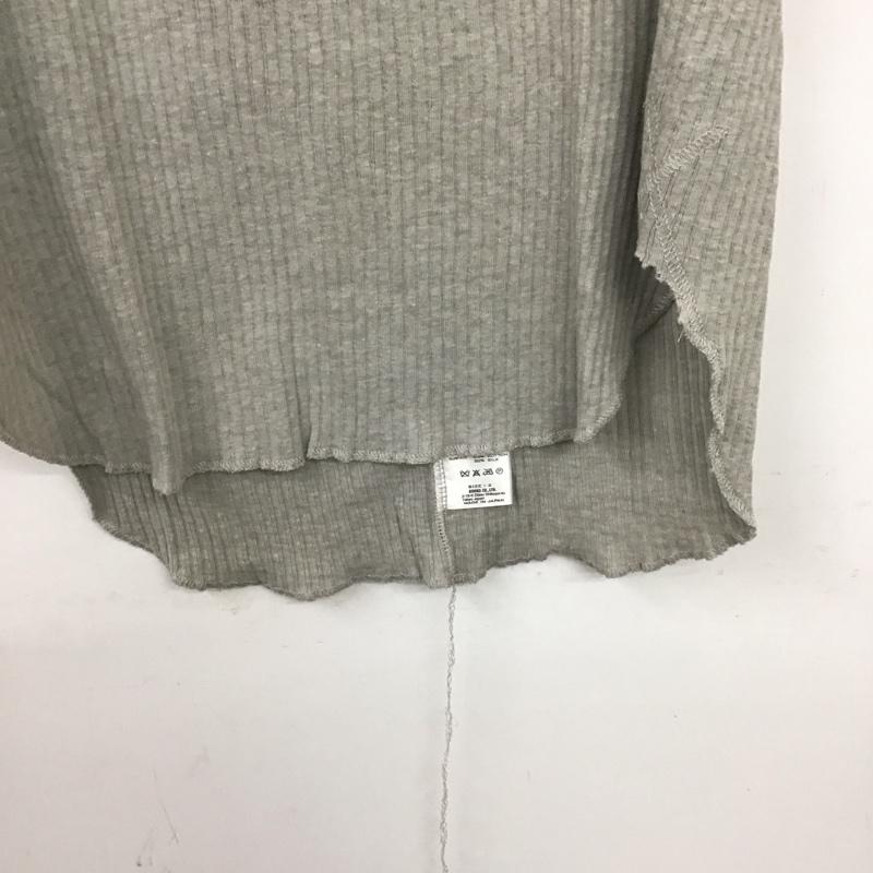 ナンバーナイン NUMBER (N)INE カットソー 半袖 半袖カットソー ヘンリーネックカットソー リブカットソー 2 無地 灰 / グレー / メンズ USED 古着 中古 10137021