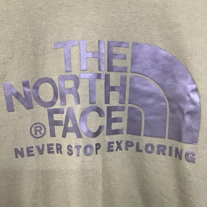 ザノースフェイス THE NORTH FACE Tシャツ 半袖 NTW31600 M プリント X ロゴ、文字 カーキ / カーキ / レディース USED 古着 中古 10129330