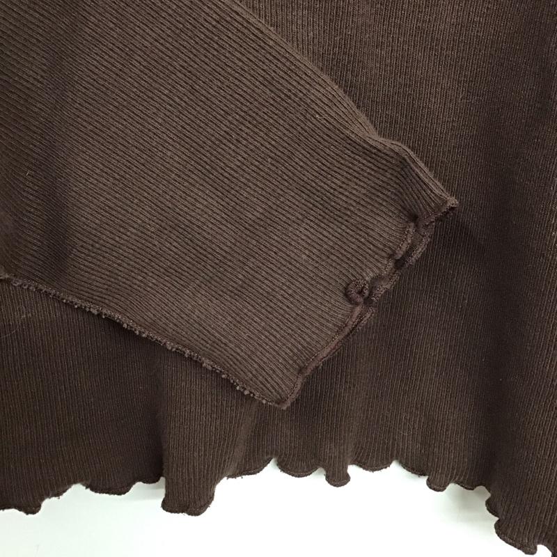 アルシーヴ archives カットソー 長袖 M 無地 茶 / ブラウン / レディース USED 古着 中古 10131087