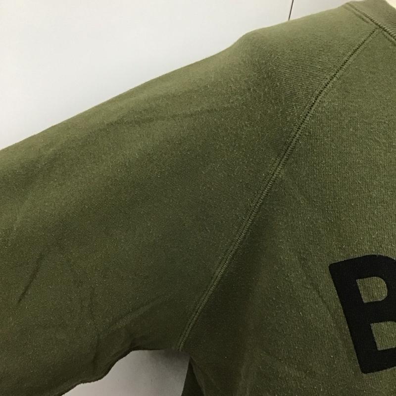 アベイシングエイプ A BATHING APE トレーナー 長袖 長袖トレーナー スウェット クルーネック リブスウェットカットソー L プリント カーキ / カーキ / メンズ USED 古着 中古 10109801