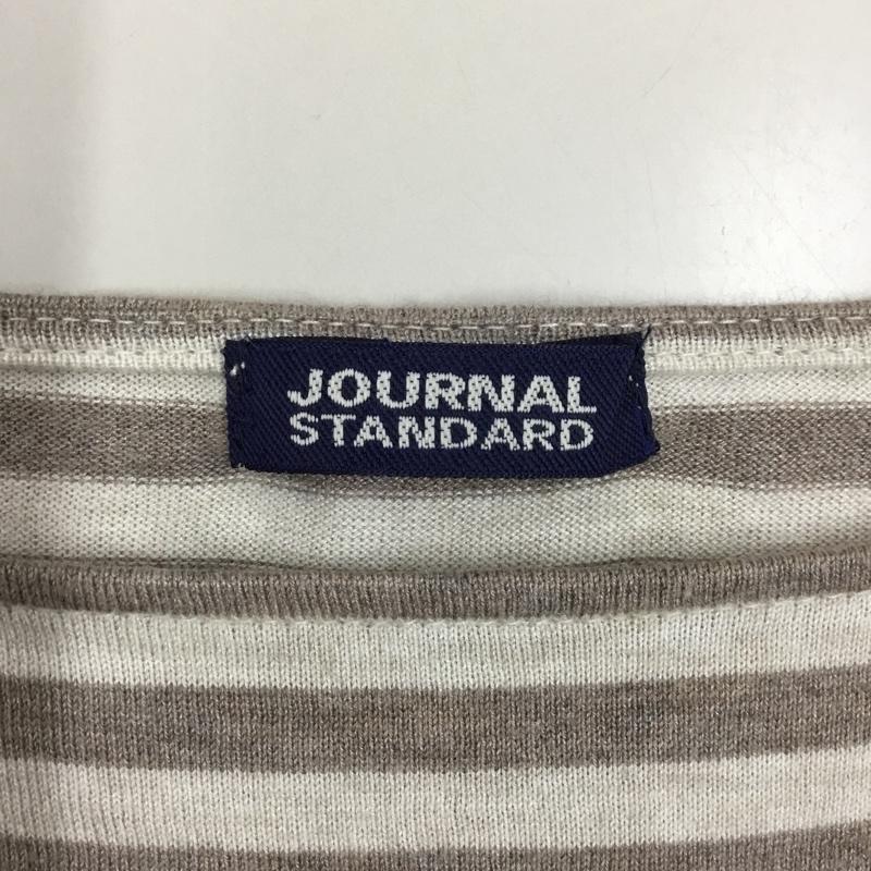ジャーナルスタンダード JOURNAL STANDARD Tシャツ 半袖 半袖カットソー ボーダーTシャツ クルーネックカットソー ボーダー柄 茶 / ブラウン / レディース USED 古着 中古 10118446