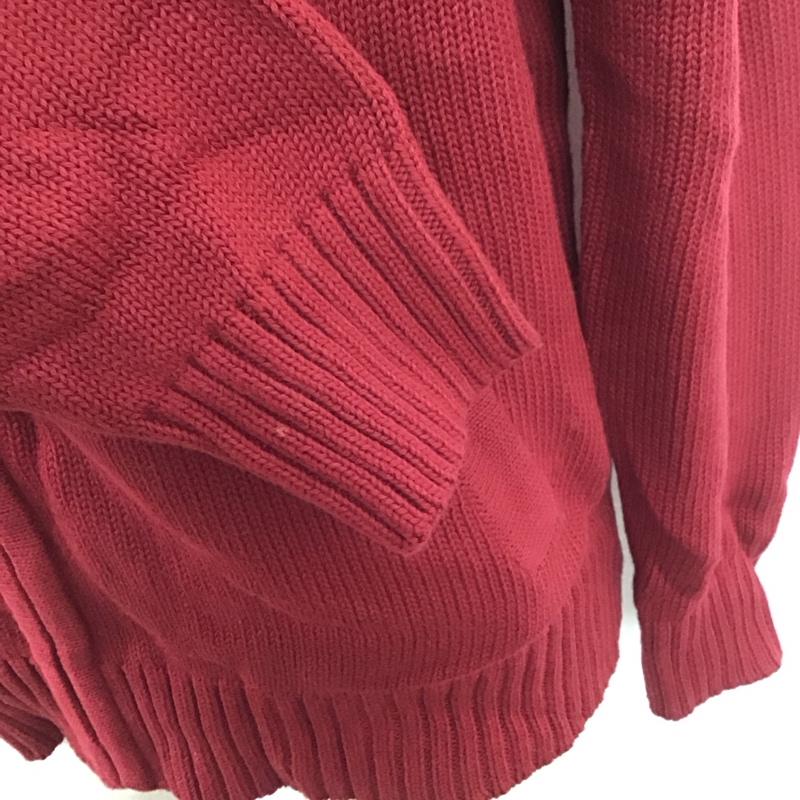 エルエルビーン L.L.Bean ニット、セーター 長袖 長袖ニットカットソー ジップアップニットジャケット アウター S 無地 えんじ / ワインレッド / メンズ USED 古着 中古 10111134