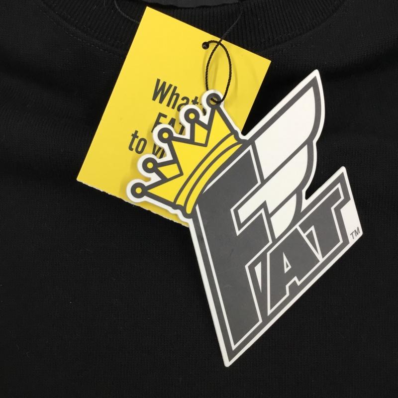 エフエイティー FAT Tシャツ 半袖 半袖カットソー 無地Tシャツ クルーネックカットソー 無地 黒 / ブラック / メンズ USED 古着 中古 10106469