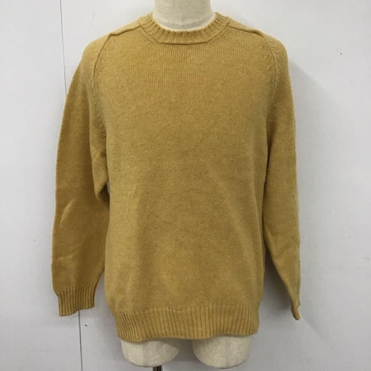 ブルックスブラザーズ BROOKS BROTHERS ニット、セーター 長袖 長袖ニットカットソー ニット セーター クルーネックニット M 無地 黄 / イエロー /  メンズ USED 古着 中古 10112791