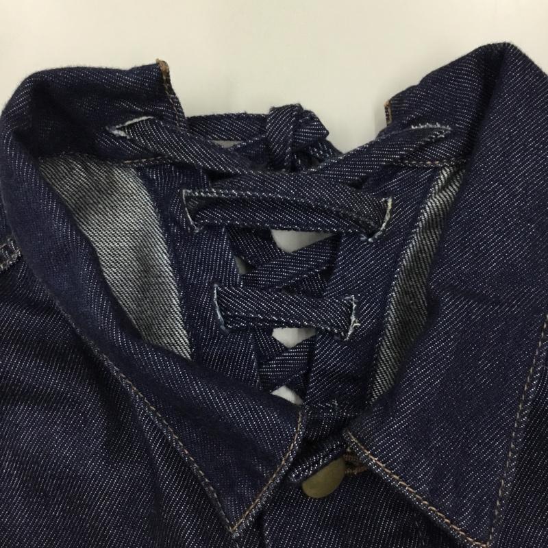マジェスティックレゴン MAJESTIC LEGON ジャケット、上着 ジャケット、ブレザー 1085070903 バックレースアップGジャン M 無地 インディゴ / インディゴ / レディース USED 古着 中古 10118362