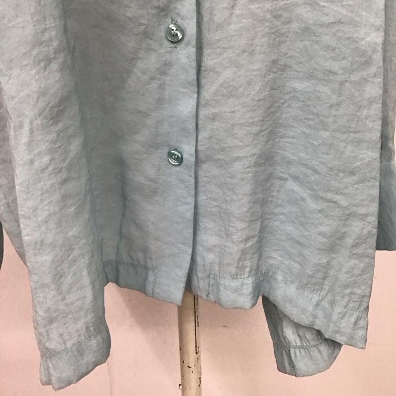 ザラ ZARA シャツ、ブラウス 長袖 長袖シャツ カラーシャツ 長袖カットソー S 無地 水色 / ライトブルー / レディース USED 古着 中古 10117831