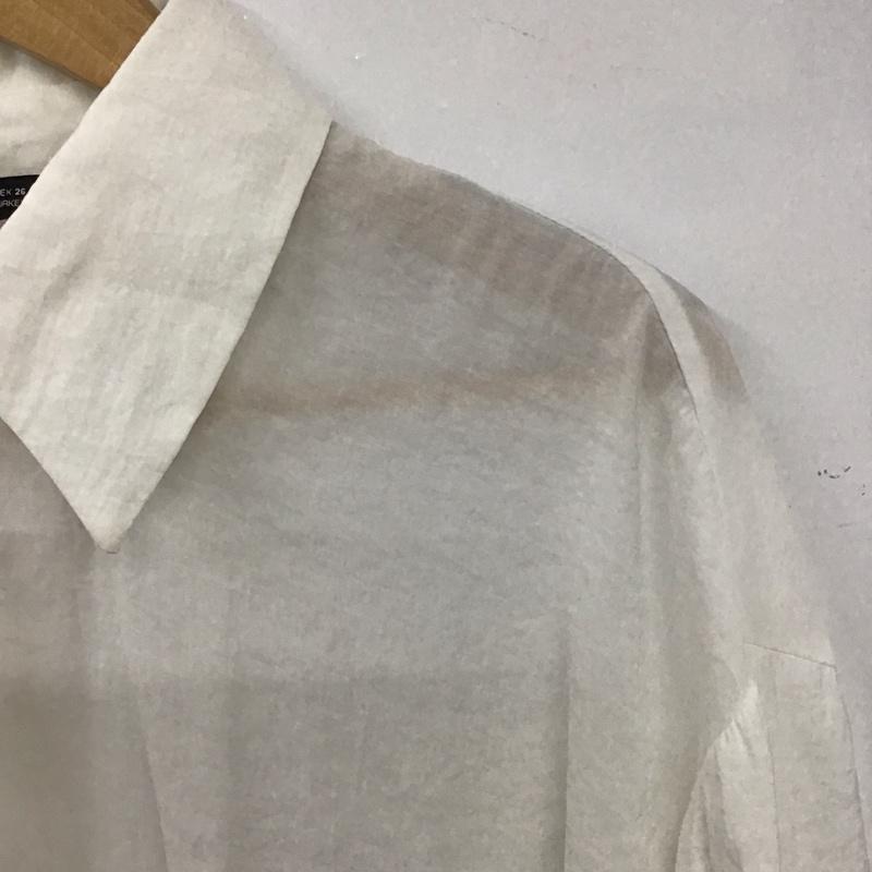 ザラ ZARA シャツ、ブラウス 長袖 3067 022 712 オーバーサイズ S 無地 白 / ホワイト / レディース USED 古着 中古 10139237