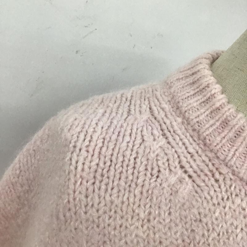 ザラ ZARA ニット、セーター 長袖 長袖ニットカットソー クルーネックカットソー セーター S 無地 桃 / ピンク /  レディース USED 古着 中古 10112112