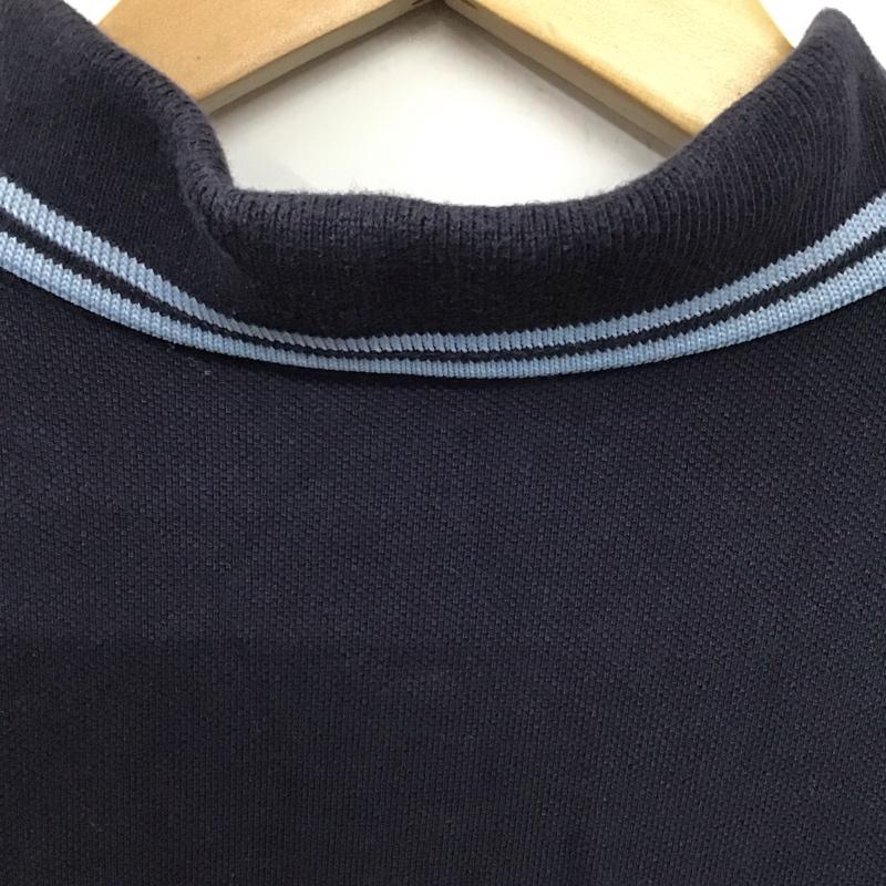 フレッドペリー FRED PERRY ポロシャツ 半袖 半袖ポロシャツ 半袖カットソー カラーシャツ 42 ロゴ、文字 紺 / ネイビー / メンズ USED 古着 中古 10132576