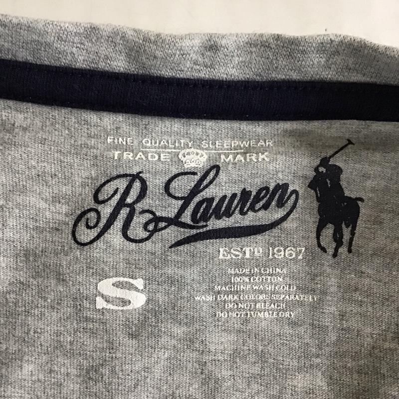 ラルフローレン RALPHLAUREN Tシャツ 半袖 半袖カットソー 無地Tシャツ Vネックカットソー S 無地 灰 / グレー / レディース USED 古着 中古 10118010