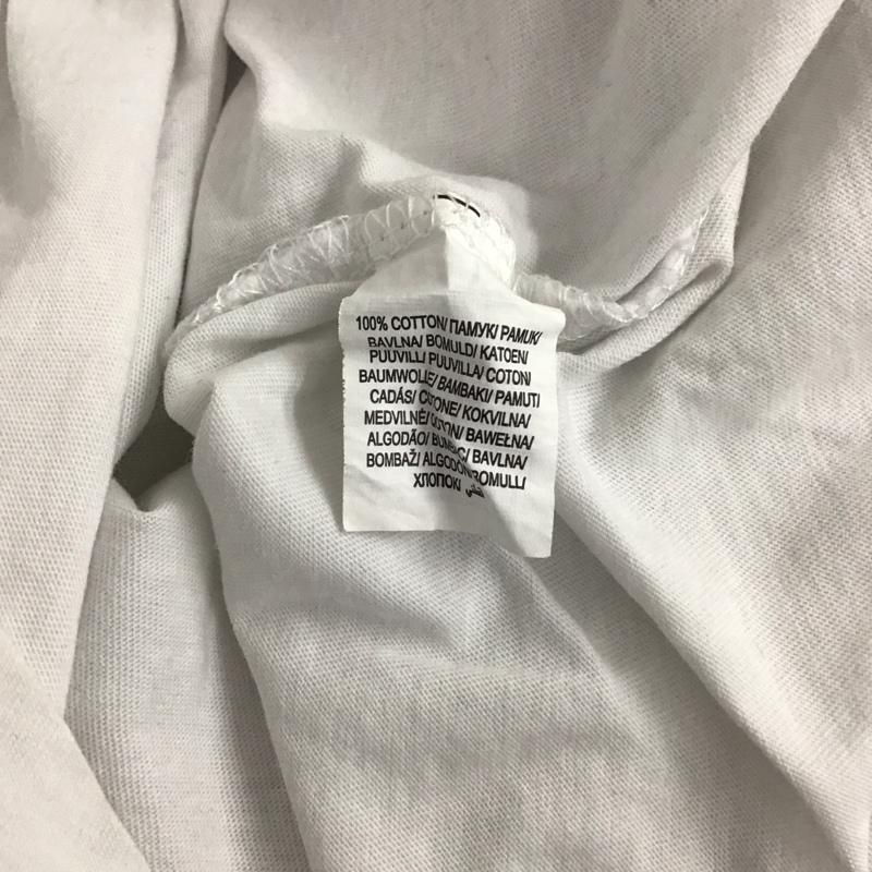 古着 USED カットソー 長袖 長袖カットソー ラグラン クルーネックカットソー プリントTシャツ M プリント 白 / ホワイト / X 黒 / ブラック / メンズ USED 古着 中古 10135858