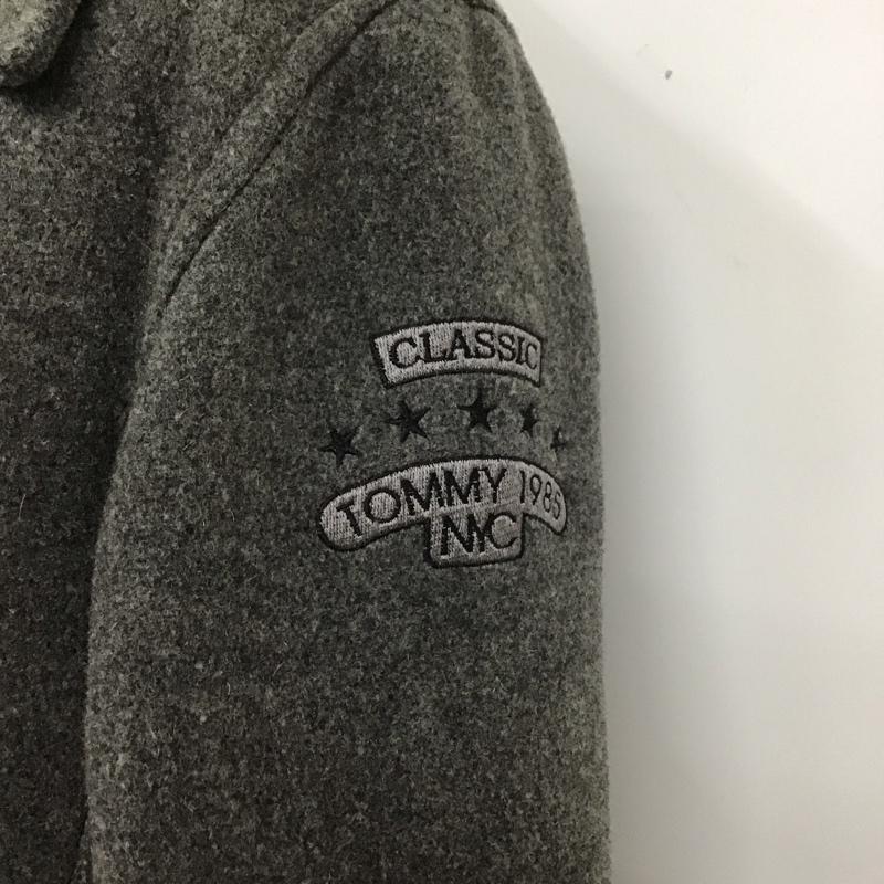 トミー TOMMY コート ピーコート 214-611215-220 M ロゴ、文字 灰 / グレー / メンズ USED 古着 中古 10106907