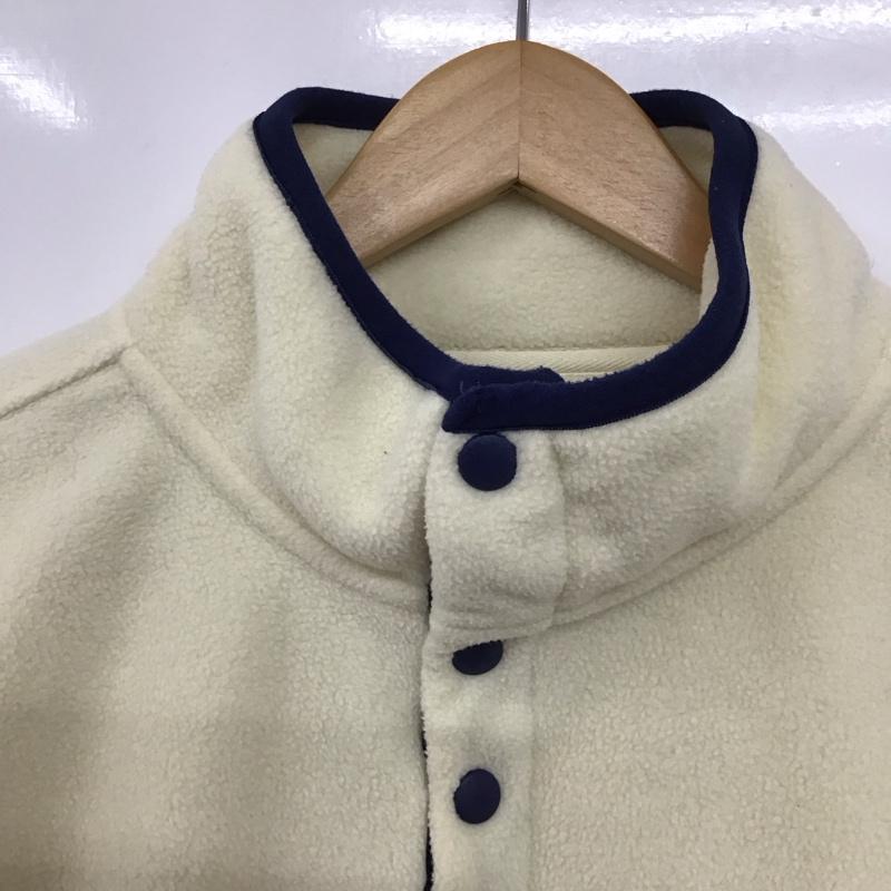 ユーエスポロアッスン U.S.POLO ASSN. ジャケット、上着 ジャケット、ブレザー フリースジャケット プルオーバーパーカー スタンドネック M ロゴ、文字 白 / ホワイト / メンズ USED 古着 中古 10132277