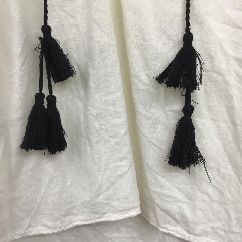 ザラ ZARA カットソー 長袖 M 無地 オフホワイト / オフホワイト / レディース USED 古着 中古 10133318
