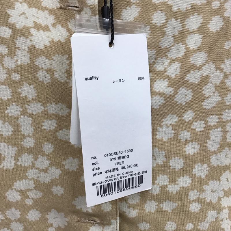 マウジー MOUSSY シャツ、ブラウス 半袖 010cse30-1590 2WAYFLOWERPRINTTOP 前開きシャツ FREE プリント ベージュ / ベージュ / レディース USED 古着 中古 10116422