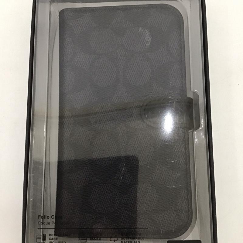 コーチ COACH ファッション小物 ファッション小物 CIPH-116-SCBLK iPhone 14 iPhoneケース 手帳型 Folio Case ロゴ、文字 黒 / ブラック / メンズ USED 古着 中古 10126367