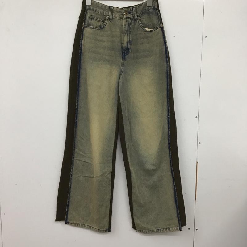 スライ SLY パンツ デニム、ジーンズ 030HAZ31-4501 J/W DOCKING SW STRAIGHT 1 無地 青 / ブルー / レディース USED 古着 中古 10137771
