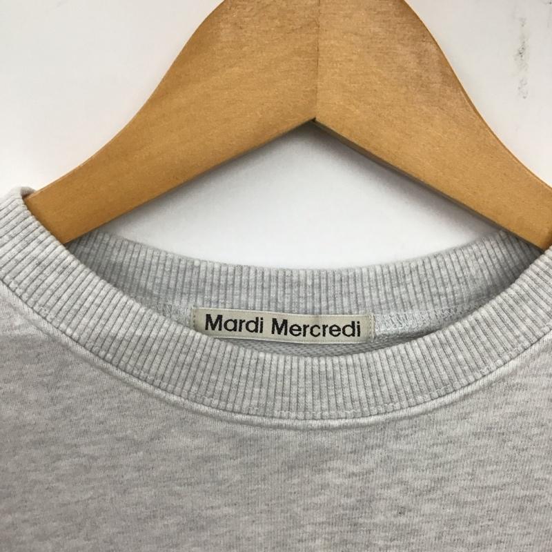 マルディメクルディ MARDI MERCREDI トレーナー 長袖 MFK13SPO001 スウェット 刺繍 ロゴ、文字 灰 / グレー / レディース USED 古着 中古 10138950