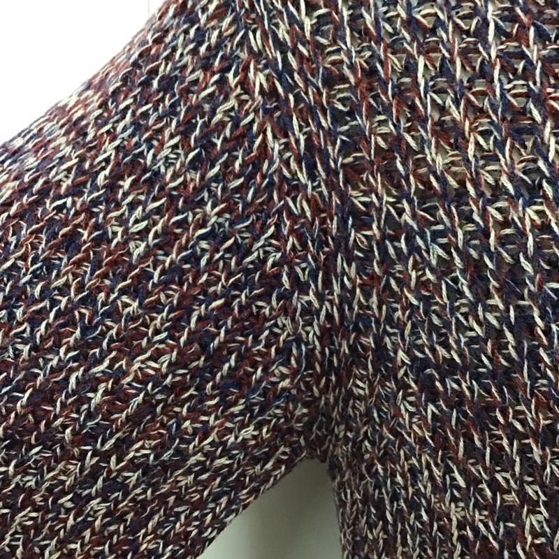 アール・ニューボールド R.NEWBOLD カーディガン 長袖 Vネック ウール XL 無地 マルチカラー / マルチカラー / メンズ USED 古着 中古 10118112