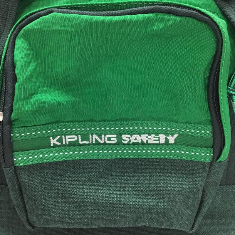 キプリング kipling リュックサック、デイパック リュックサック、デイバッグ バックパック ゴリラ ロゴ、文字 緑 / グリーン / レディース USED 古着 中古 10107613