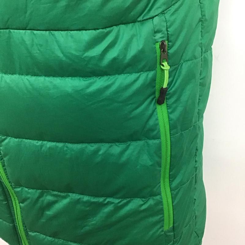 ホグロフス HAGLOFS ベスト ベスト ダウンベスト ノースリーブカットソー ジップアップジャケット S ロゴ、文字 緑 / グリーン / メンズ USED 古着 中古 10106811