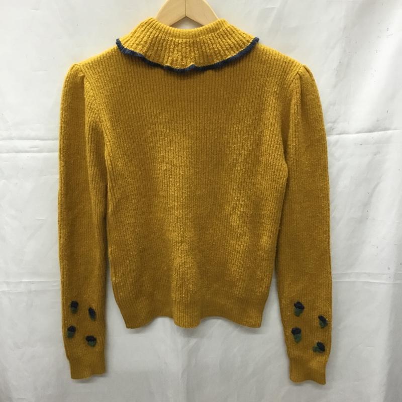 ダズリン dazzlin ニット、セーター 長袖 FREE 無地 マスタード / マスタード /  レディース USED 古着 中古 10110571