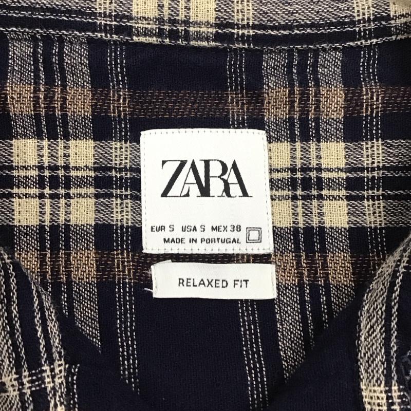 ザラ ZARA シャツ、ブラウス 長袖 長袖シャツ チェックシャツ カラーシャツ 長袖カットソー S チェック マルチカラー / マルチカラー /  メンズ USED 古着 中古 10113567