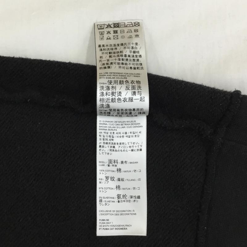プーマ PUMA トレーナー 長袖 PUMA×PEAKS AND MINI スウェット L プリント 黒 / ブラック / X 青 / ブルー / X 赤 / レッド / メンズ USED 古着 中古 10136363