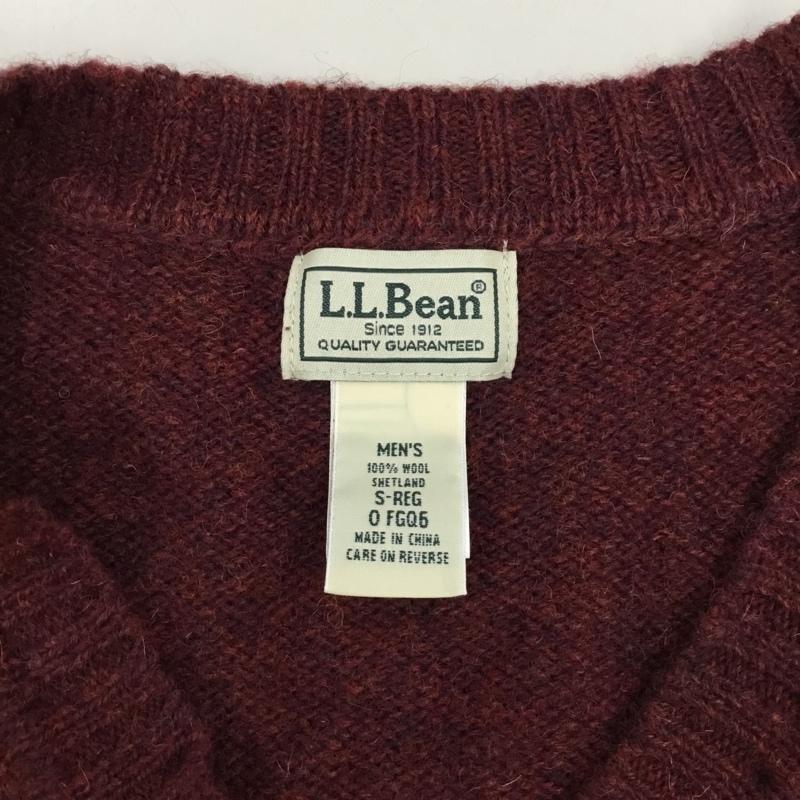 エルエルビーン L.L.Bean ベスト ベスト 0 FGQ6 Vネック ウール S 無地 えんじ / ワインレッド / メンズ USED 古着 中古 10112877