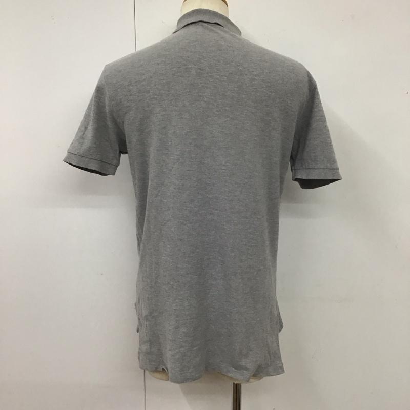 ポロバイラルフローレン Polo by RALPH LAUREN ポロシャツ 半袖 半袖ポロシャツ カラーシャツ 半袖カットソー M ロゴ、文字 灰 / グレー /  メンズ USED 古着 中古 10113011