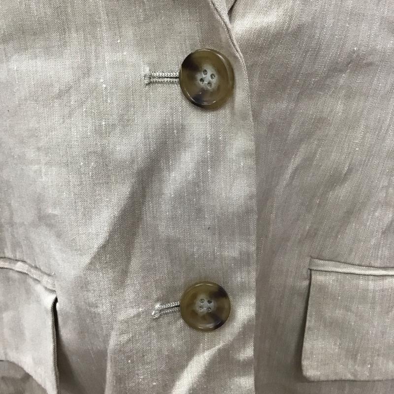 スライ SLY ジャケット、上着 ジャケット、ブレザー 030eSZ30-3450 LINEN SHORT SLEEVE ジャケット FREE 無地 アイボリー / アイボリー / レディース USED 古着 中古 10112527