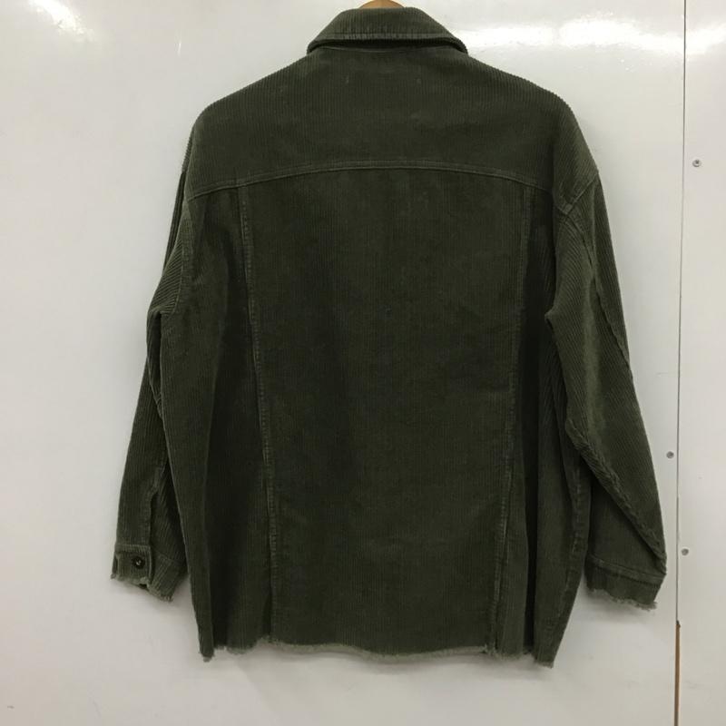 ザラ ZARA ジャケット、上着 ジャケット、ブレザー コーデュロイ S 無地 緑 / グリーン / レディース USED 古着 中古 10139505
