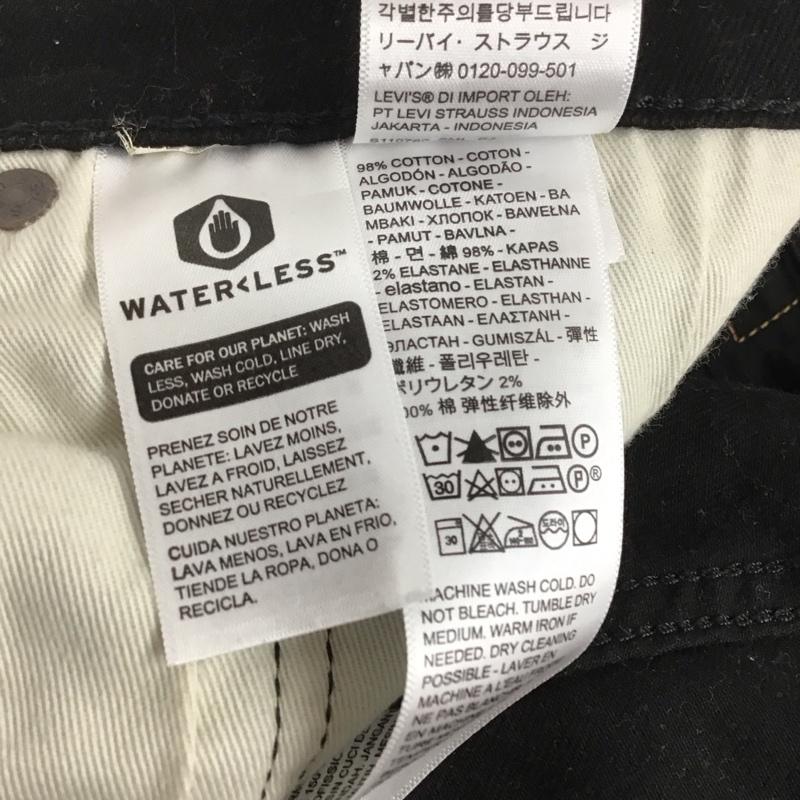 リーバイストラウスアンドコー Levi Strauss & co. パンツ デニム、ジーンズ デニムパンツ ワイドパンツ カジュアルパンツ ストレッチパンツ 34 無地 黒 / ブラック / メンズ USED 古着 中古 10132390