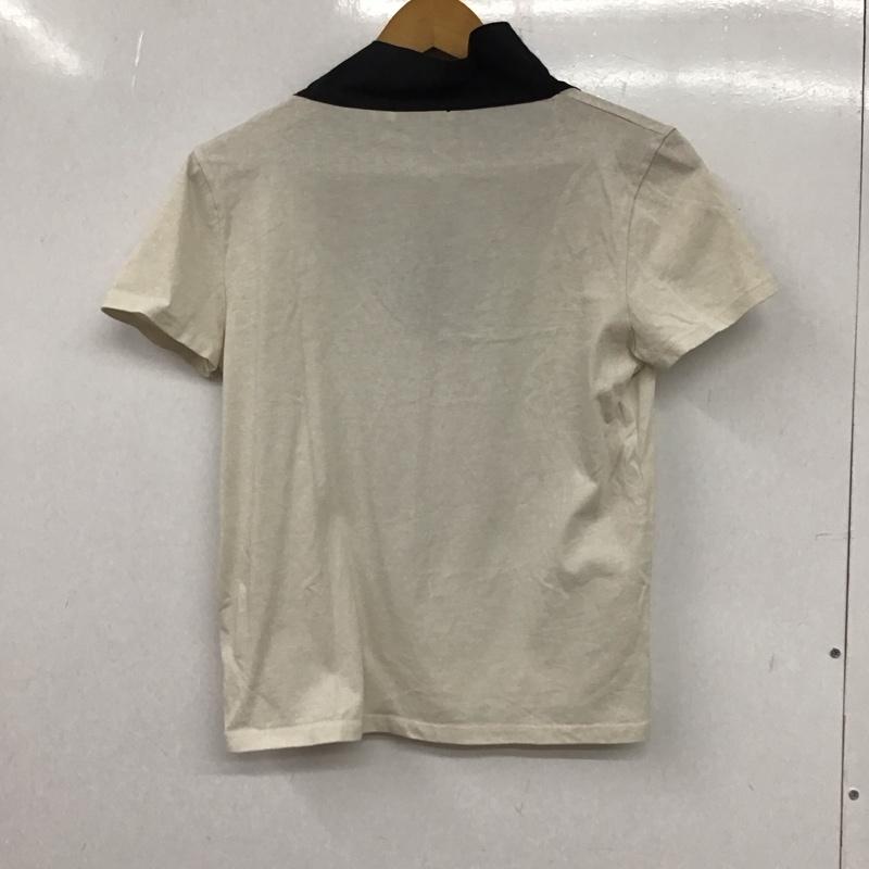 ザラ ZARA カットソー 半袖 S 無地 白 / ホワイト / X 黒 / ブラック / レディース USED 古着 中古 10136525