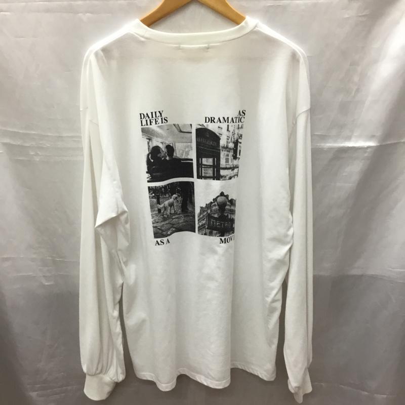 チコ CHICO カットソー 長袖 長袖カットソー クルーネックカットソー ロングスリーブカットソー プリントTシャツ FREE プリント 白 / ホワイト / レディース USED 古着 中古 10113393