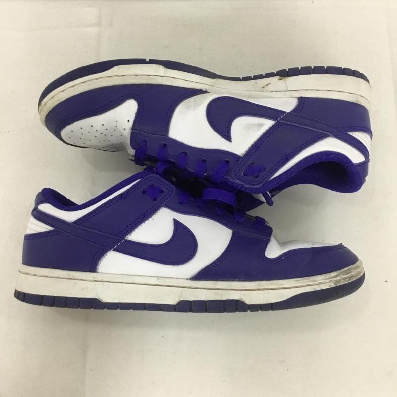 ナイキ NIKE スニーカー スニーカー DV0833-103 DUNK LOW RETRO 25.5cm ロゴ、文字 白 / ホワイト / X 青 / ブルー / メンズ USED 古着 中古 10136927