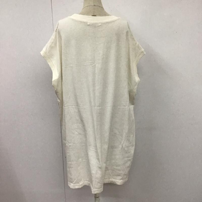 フリークスストア FREAK S STORE カットソー 半袖 326-888-01050 フレンチスリーブチュニックTシャツ FREE 無地 アイボリー / アイボリー / レディース USED 古着 中古 10109694