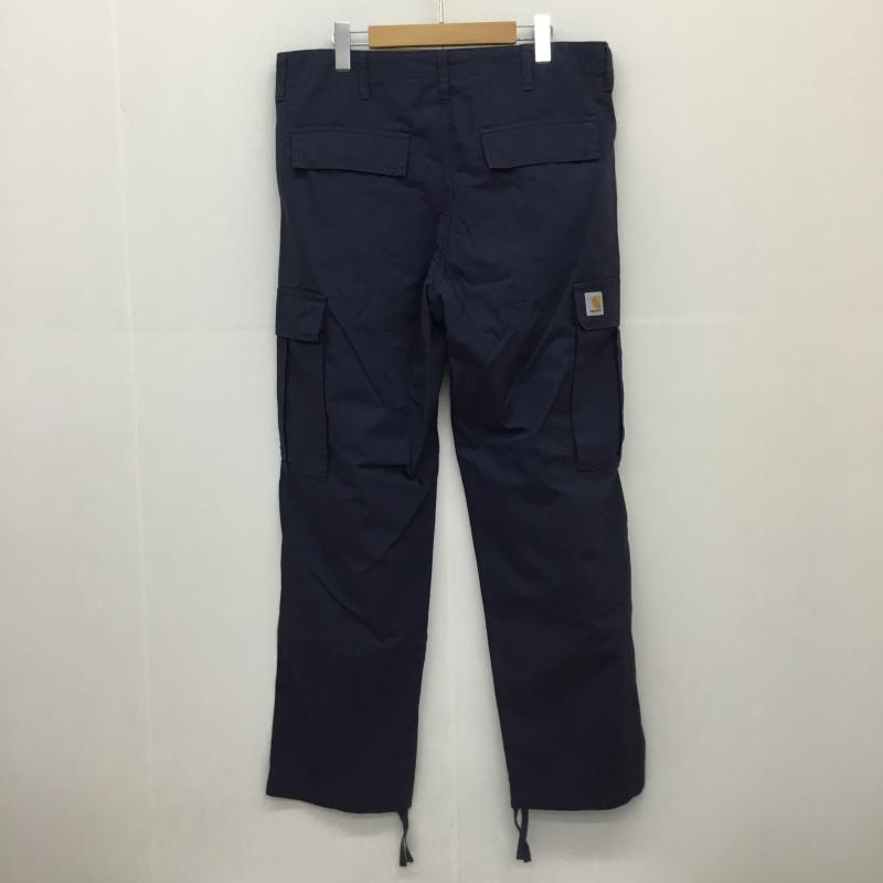 カーハート Carhartt パンツ ワークパンツ、ペインターパンツ REGULAR CARGO PANT I032467 33インチ 無地 紺 / ネイビー / メンズ USED 古着 中古 10127960