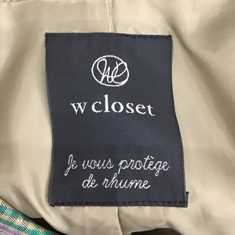 ダブルクローゼット w closet セットアップ セットアップ ベストジャケット ショートパンツ 2点セット セットアップ チェック マルチカラー / マルチカラー / レディース USED 古着 中古 10116358