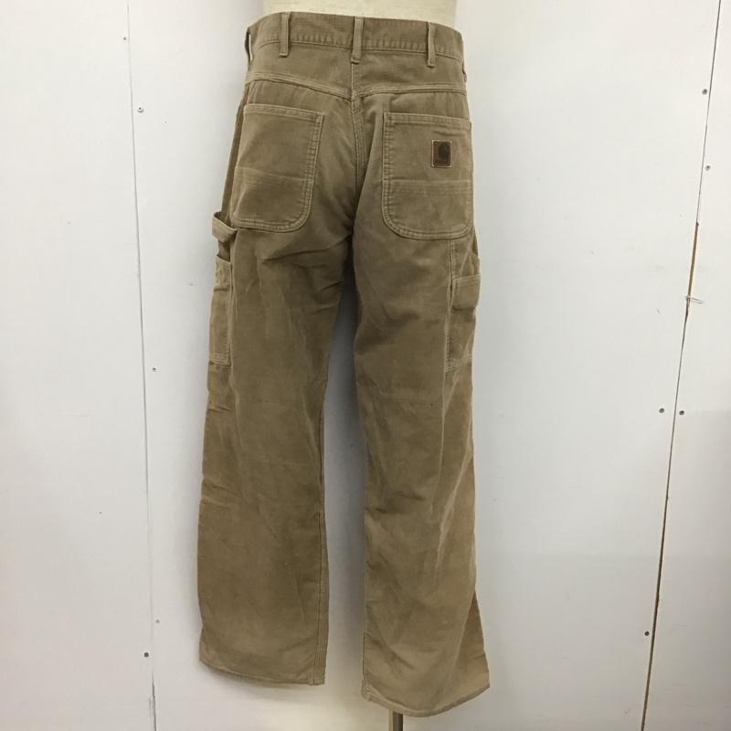 カーハート Carhartt パンツ デニム、ジーンズ コーデュロイパンツ ストレートパンツ カジュアルパンツ 32インチ 無地 ベージュ / ベージュ /  メンズ USED 古着 中古 10124788
