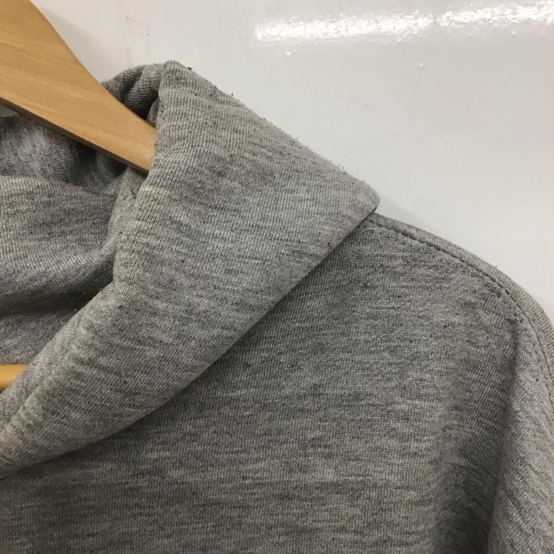 ジャンスポーツ JANSPORT パーカー 長袖 ジップアップ XL ロゴ、文字 灰 / グレー / メンズ USED 古着 中古 10134023