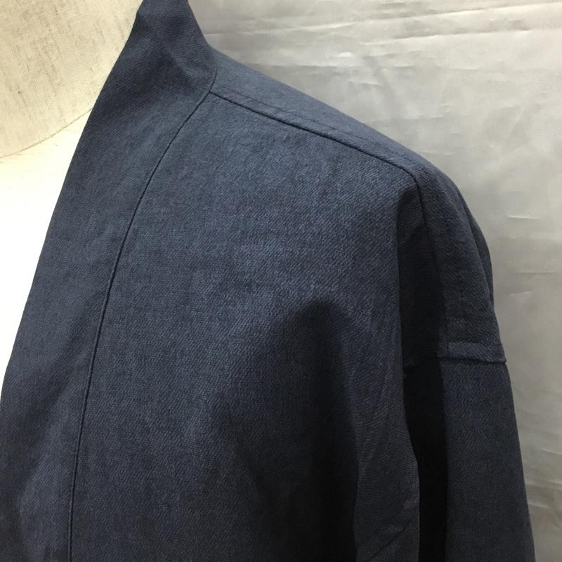 ユナイテッドアローズグリーンレーベルリラクシング UNITED ARROWS green label relaxing ジャケット、上着 ジャケット、ブレザー 3211-225-2234 長袖ジャケット ノーカラージャケット 前ボタンカーディガン M 無地 紺 / ネイビー / メンズ USED 古着 中古 10120125