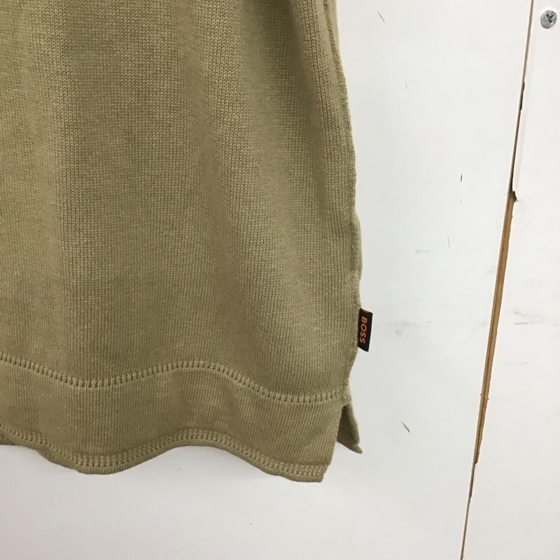 ボス BOSS ポロシャツ 半袖 Anrepolo カシミア混 タグ付き XXL 無地 ベージュ / ベージュ / メンズ USED 古着 中古 10133277