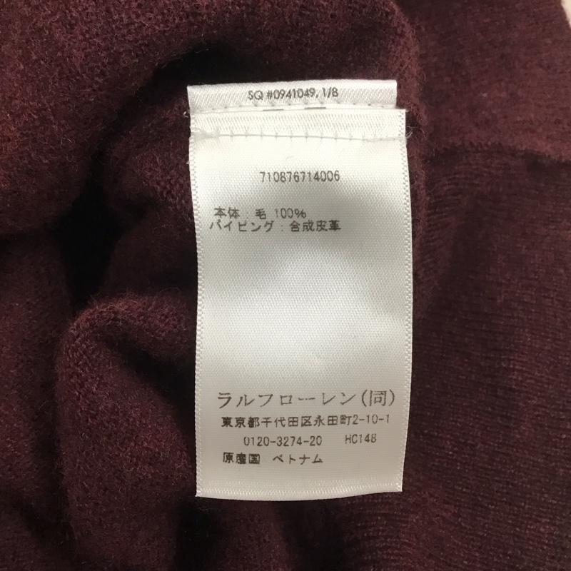 ポロバイラルフローレン Polo by RALPH LAUREN ニット、セーター 長袖 710876714006 クルーネック ウール L ワンポイント えんじ / ワインレッド / メンズ USED 古着 中古 10112395