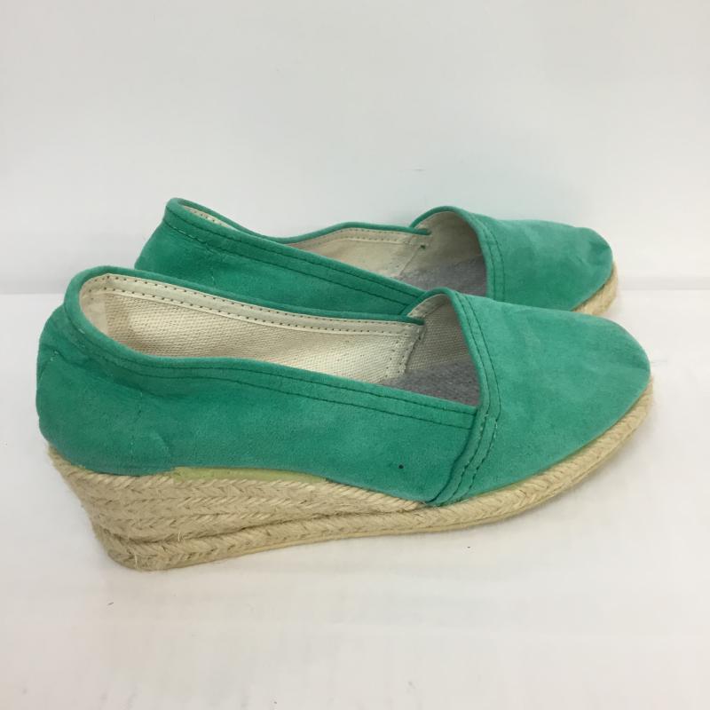フランチェスカ FRANCESCA パンプス パンプス ジュート ウェッジ ラウンドトゥ 緑 / グリーン / X ベージュ / ベージュ / レディース USED 古着 中古 10048103